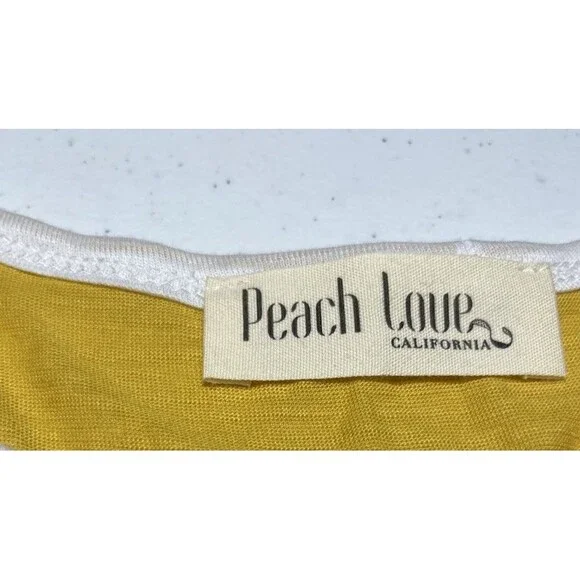 Women's Peach Love Color Block Boho Tunic Top - Size M - Picture 3 of 3